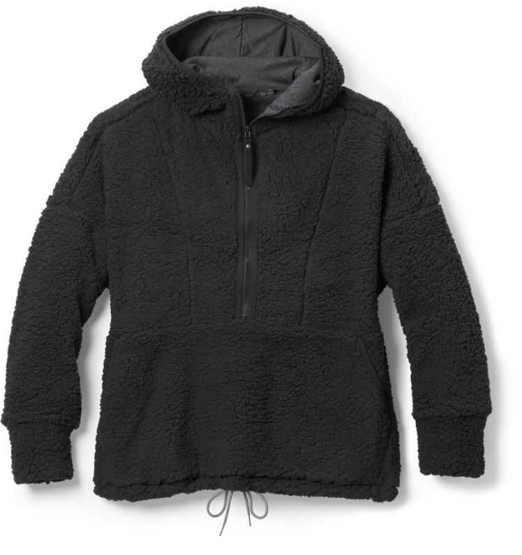 Jersey Con Media Cremallera Rei Co-op Prana Polar Escape Mujer Tallas Grandes Negro